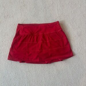 Red Lululemon Athletic Skort